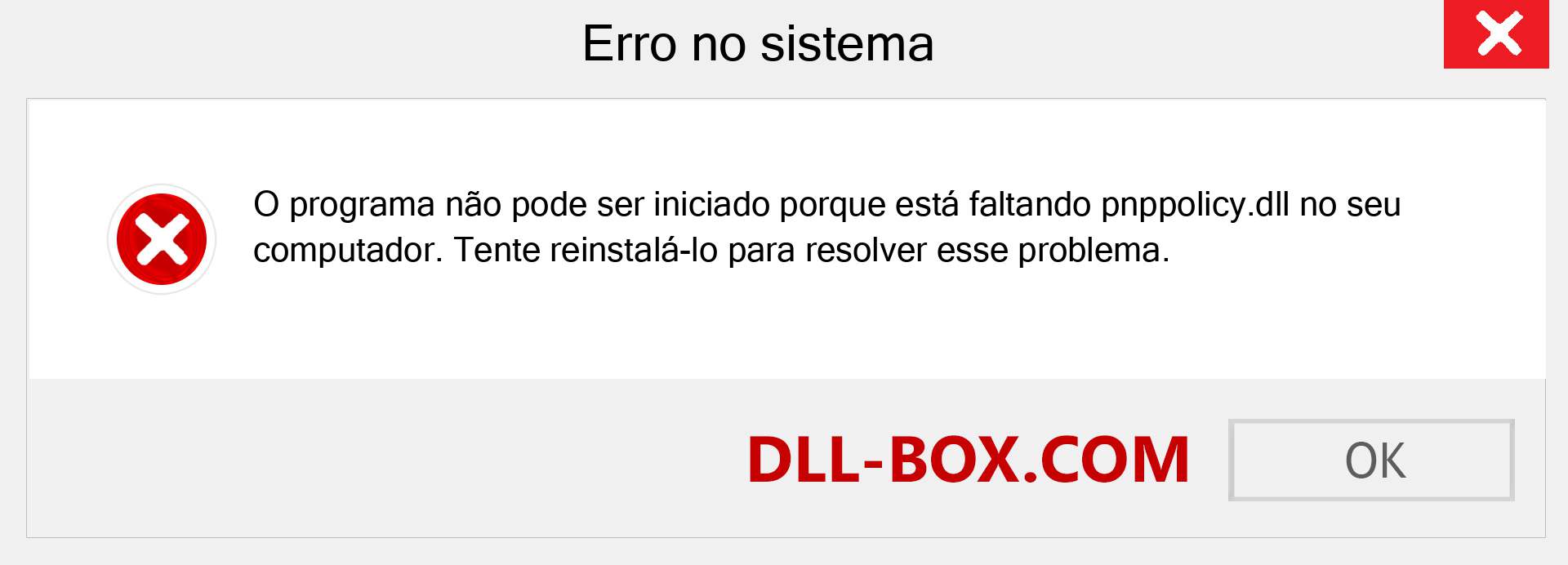 Arquivo pnppolicy.dll ausente ?. Download para Windows 7, 8, 10 - Correção de erro ausente pnppolicy dll no Windows, fotos, imagens